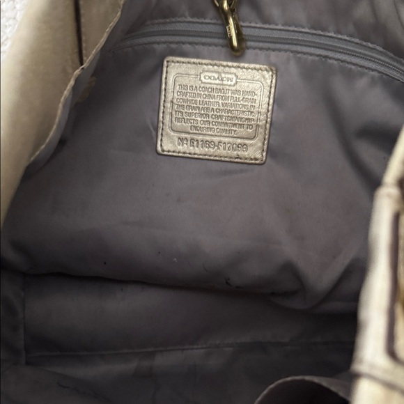 Coach Gold Woven Shoulder Bag - Picture 3 of 3